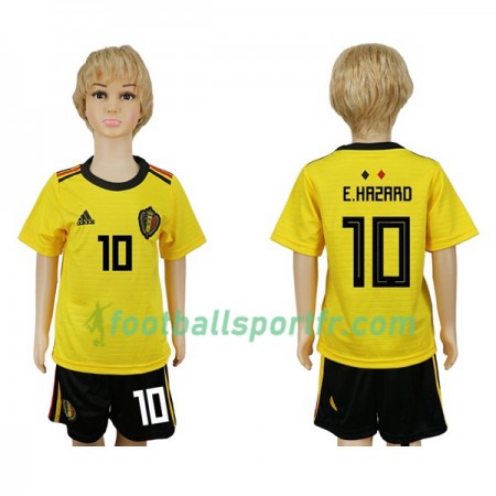 Tenue Belgique Hazard 10 Enfant Exterieur Coupe du monde 2018 Maillot de Foot